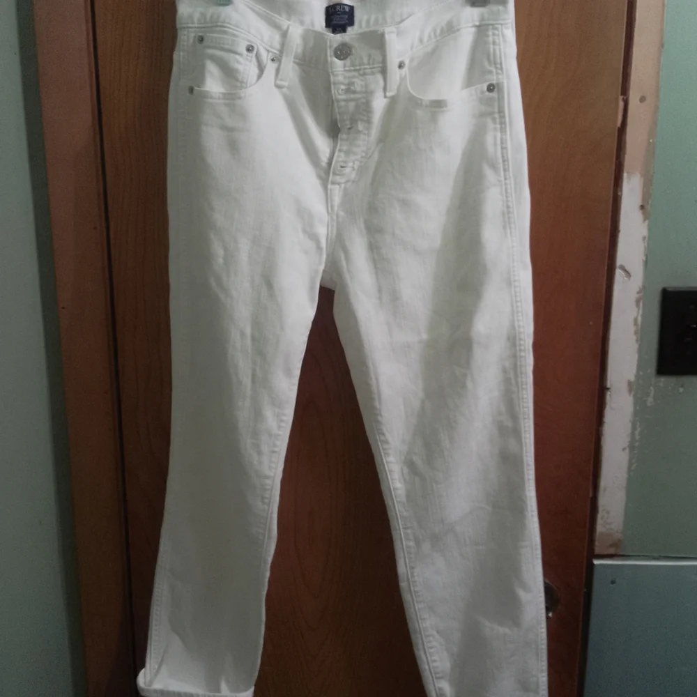 J. Crew High-Rise Vintage Straight Jeans -‎ White